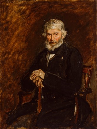Thomas Carlyle by Sir John Everett Millais. 1877. Portrait Picture Library. National Portrait Gallery.